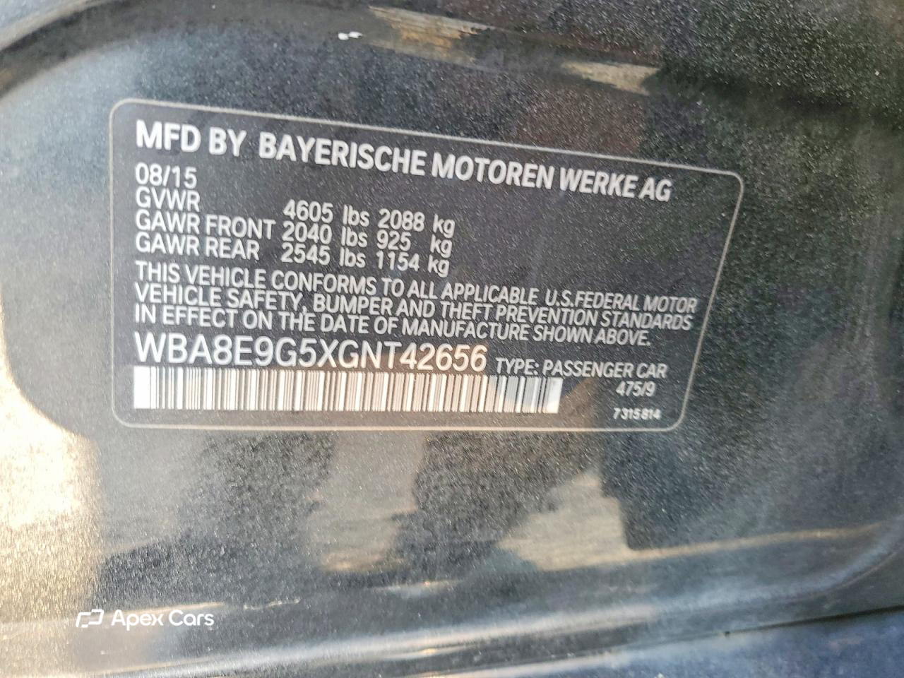BMW Series 3 2016