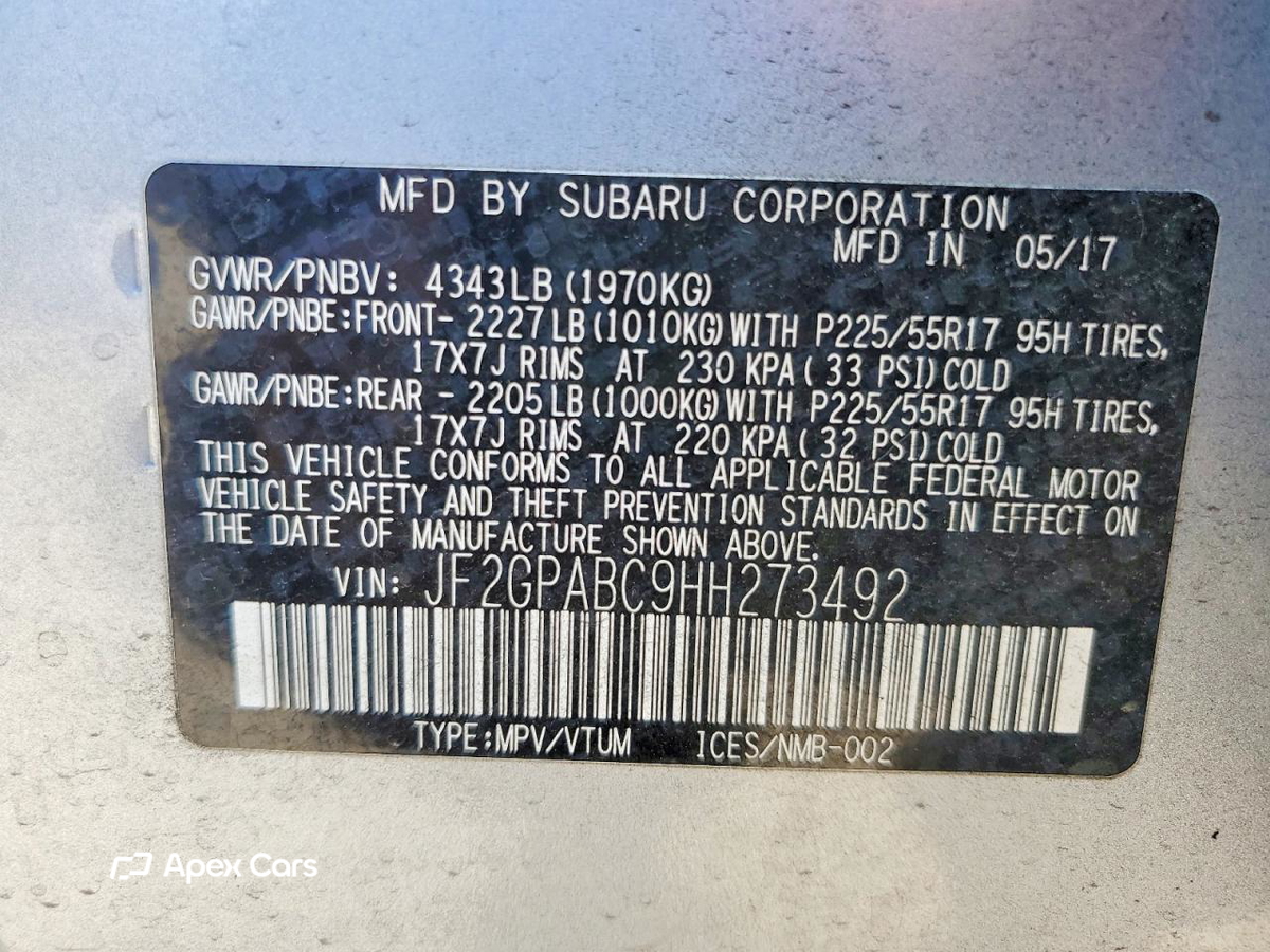 Subaru XV 2017