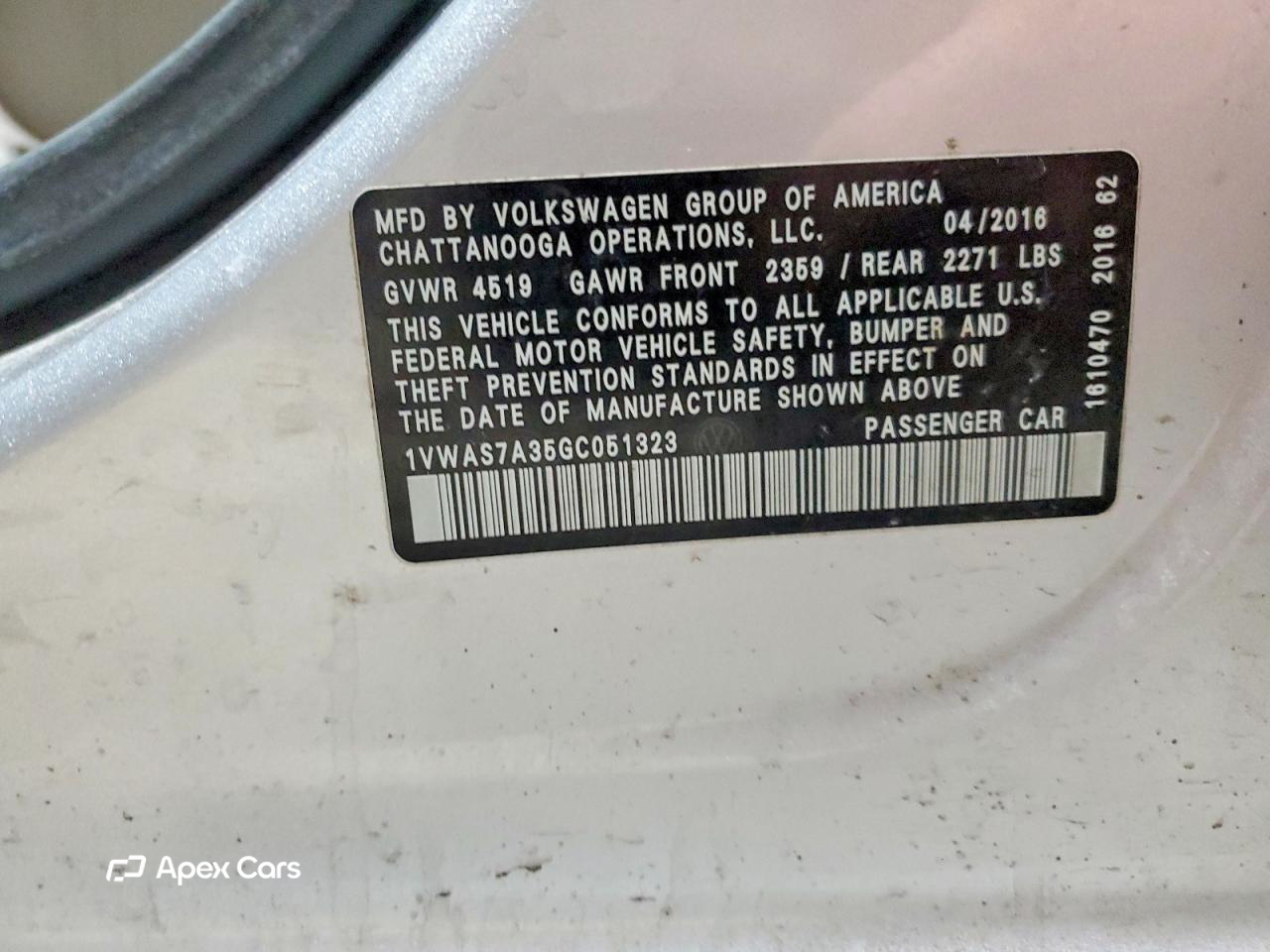 Volkswagen Passat 2016