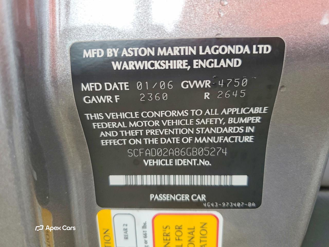 Aston Martin DB9 2006