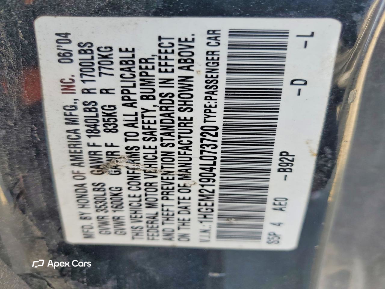Honda Civic 2004