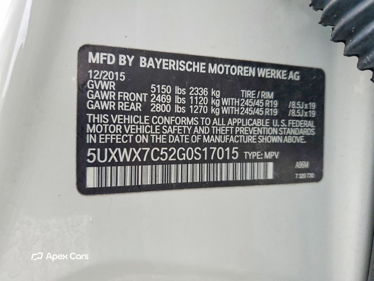 BMW X3 2016
