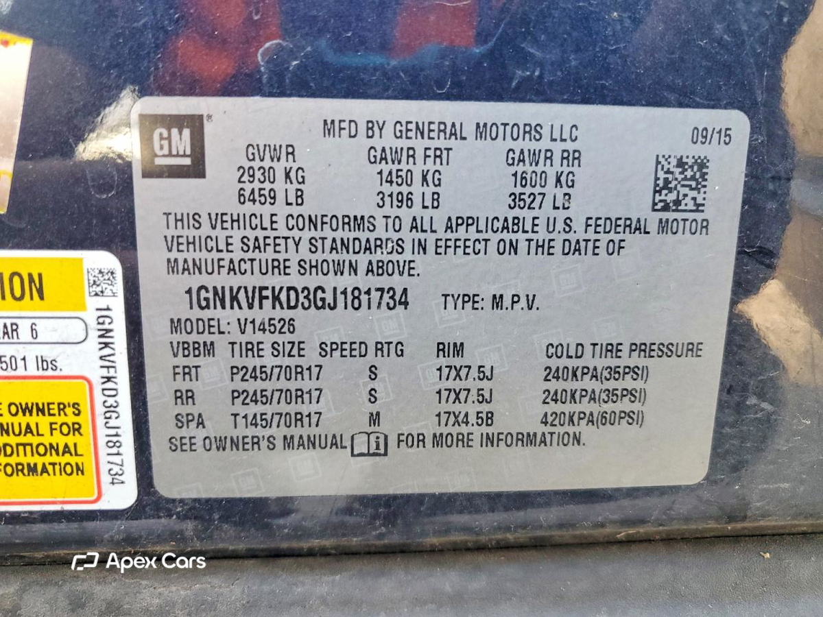 Chevrolet Traverse 2016