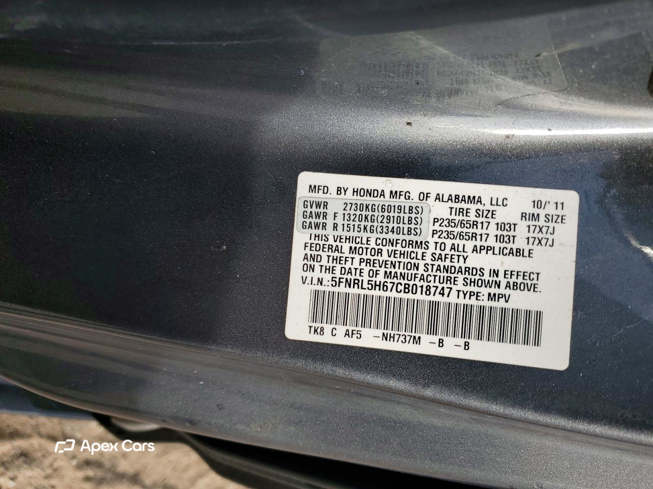 Honda Odyssey 2012