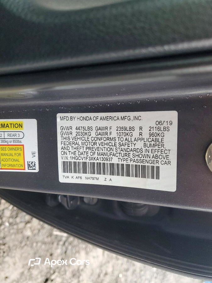 Honda Accord 2019