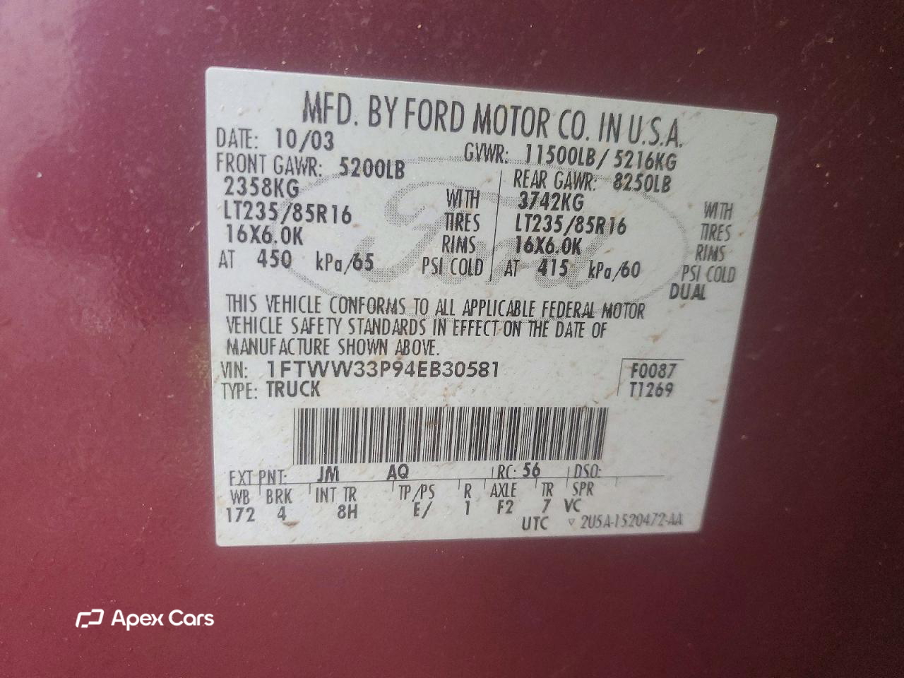 Ford F350 2004