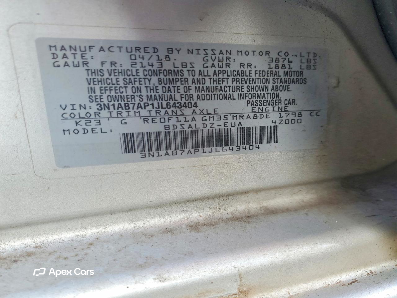 Nissan Sentra 2018