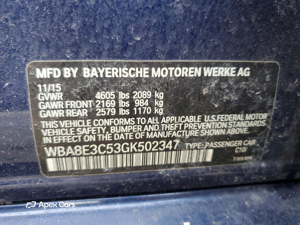 BMW Series 3 2016