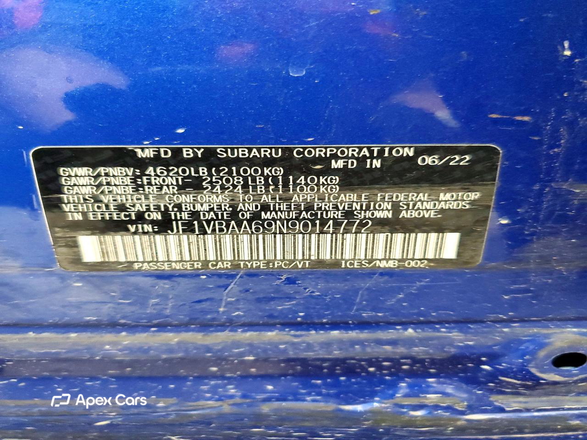 Subaru WRX 2022