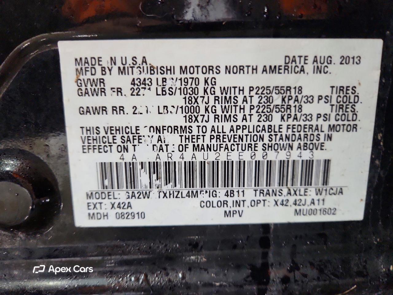 Mitsubishi Outlander 2014