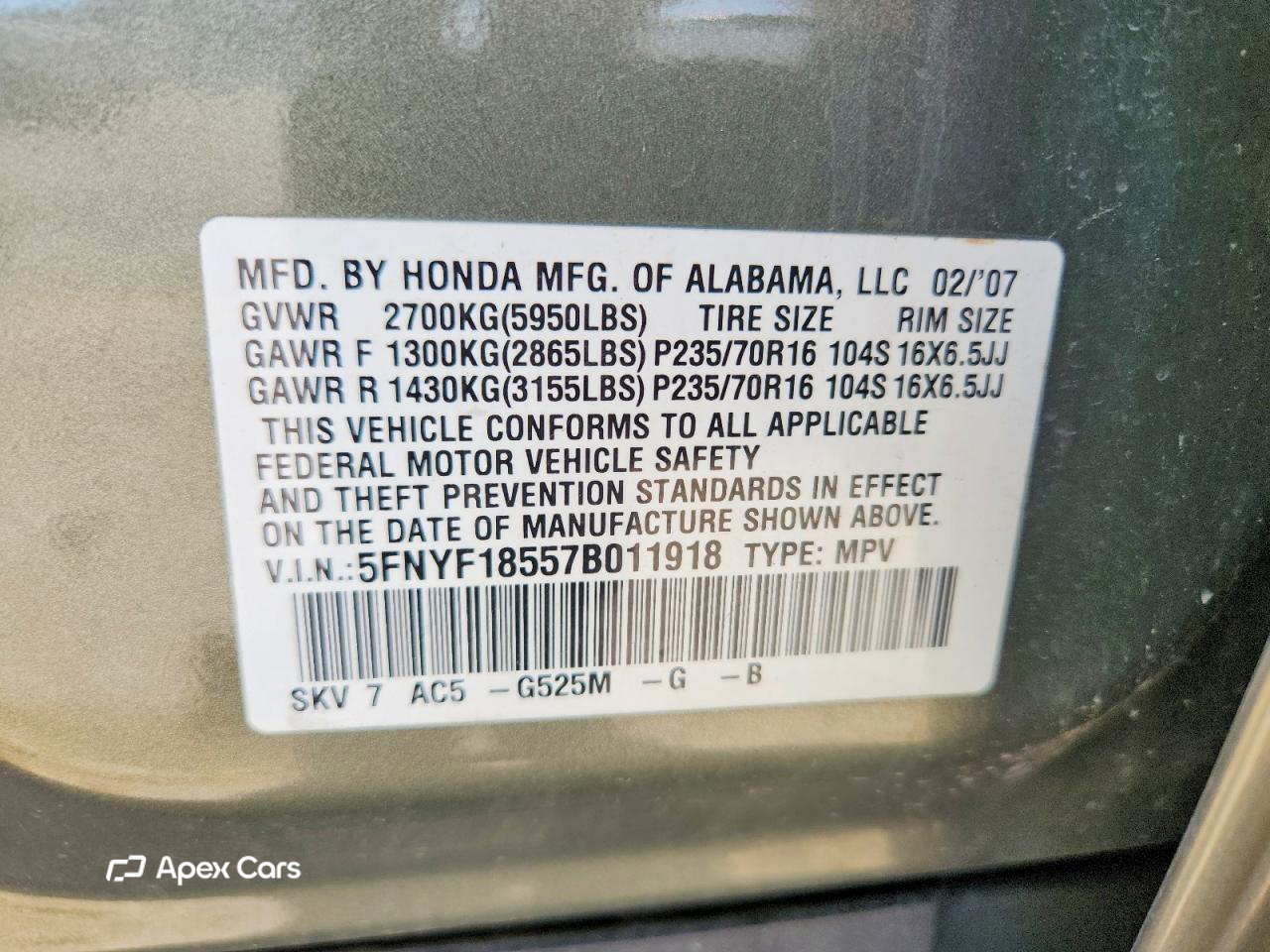 Honda Pilot 2007