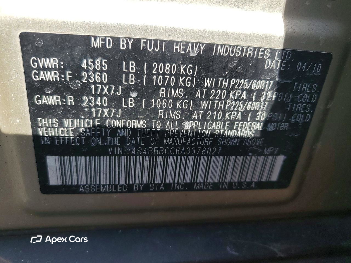 Subaru Outback 2010