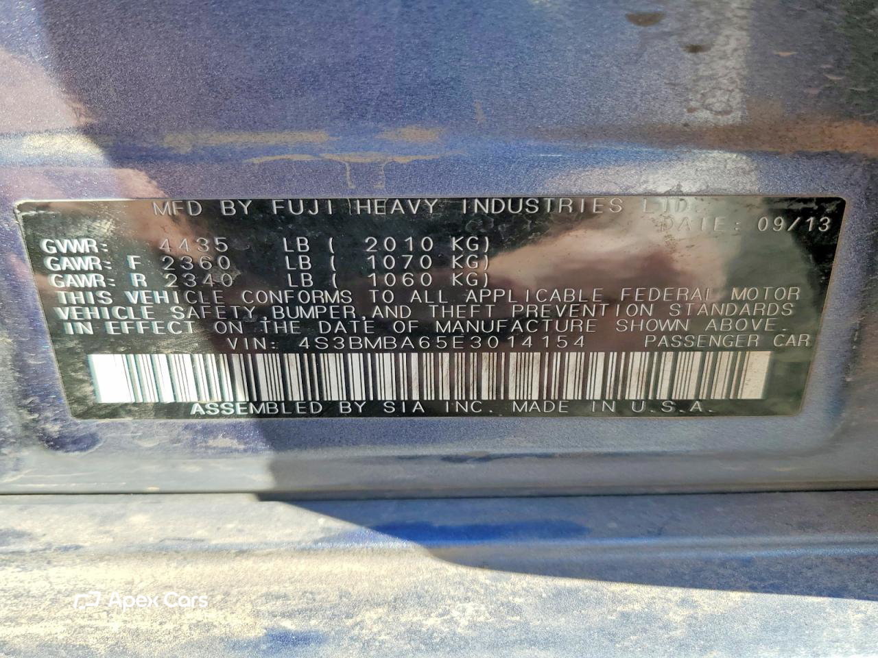 Subaru Legacy 2014