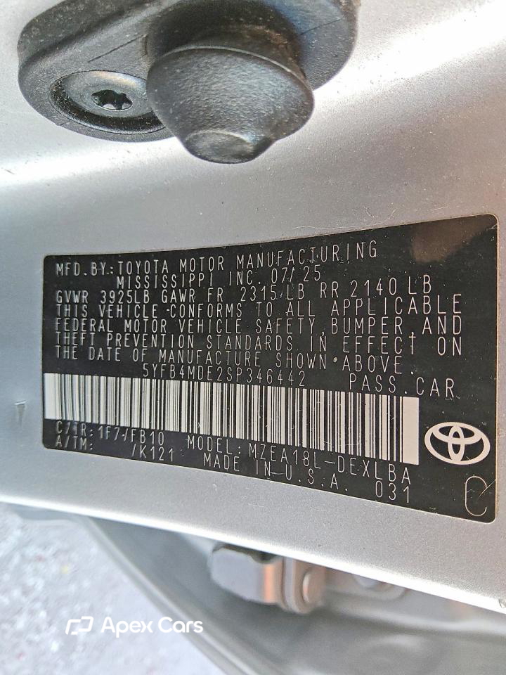 Toyota Corolla 2025