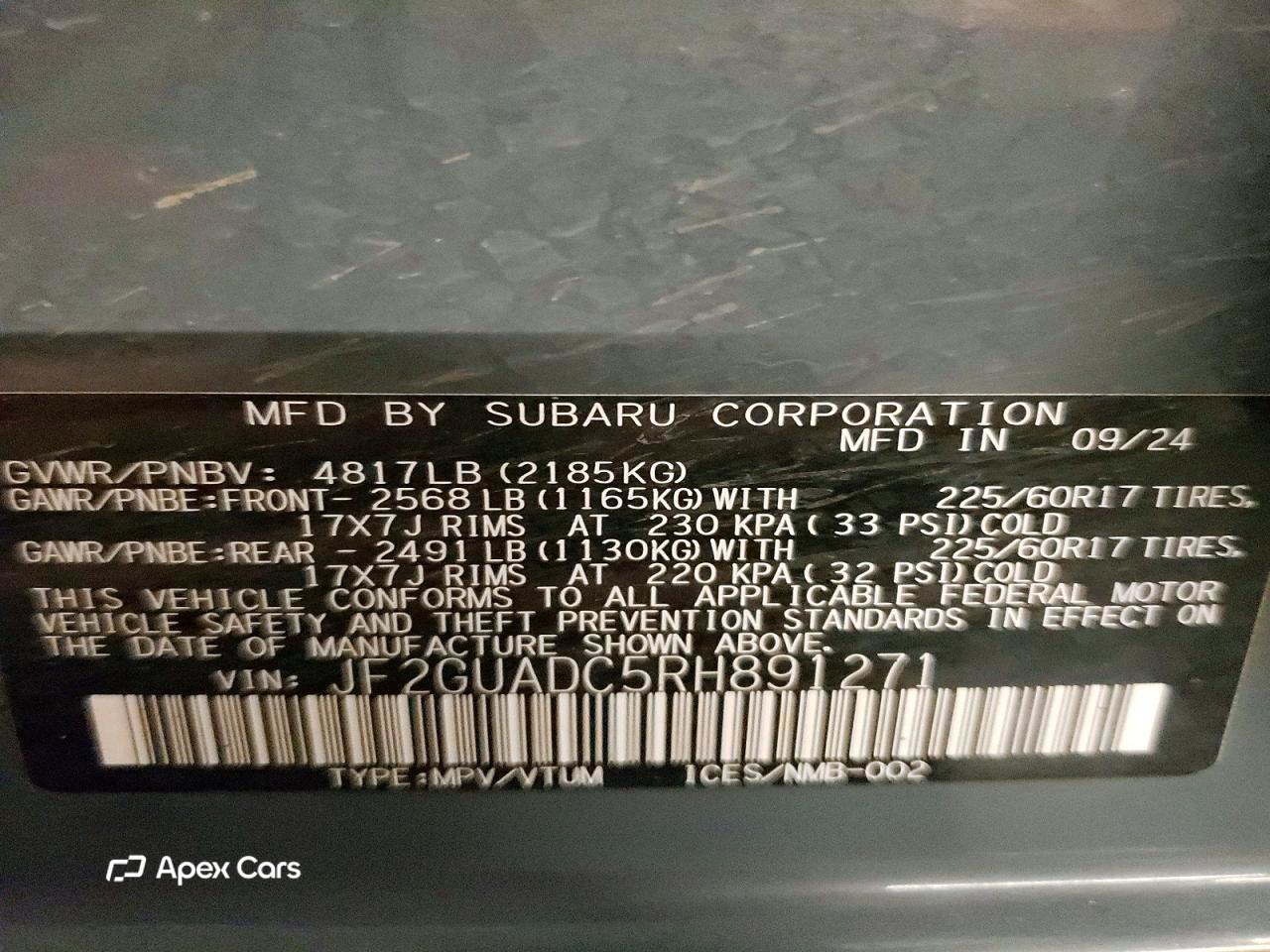 Subaru XV 2024