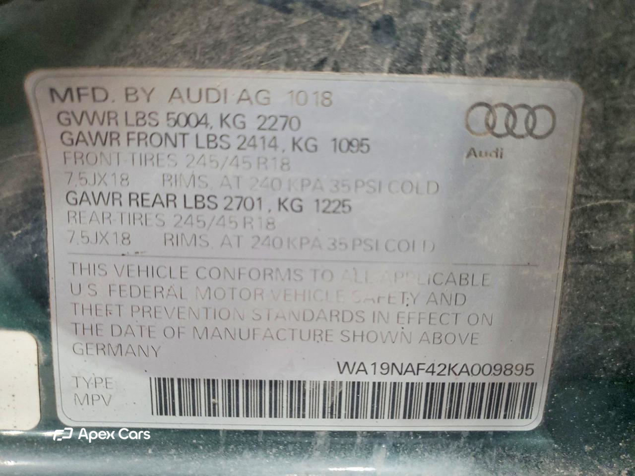 Audi A4 2019