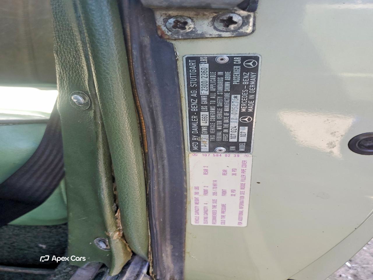 Mercedes-Benz SLC-klasse 1974