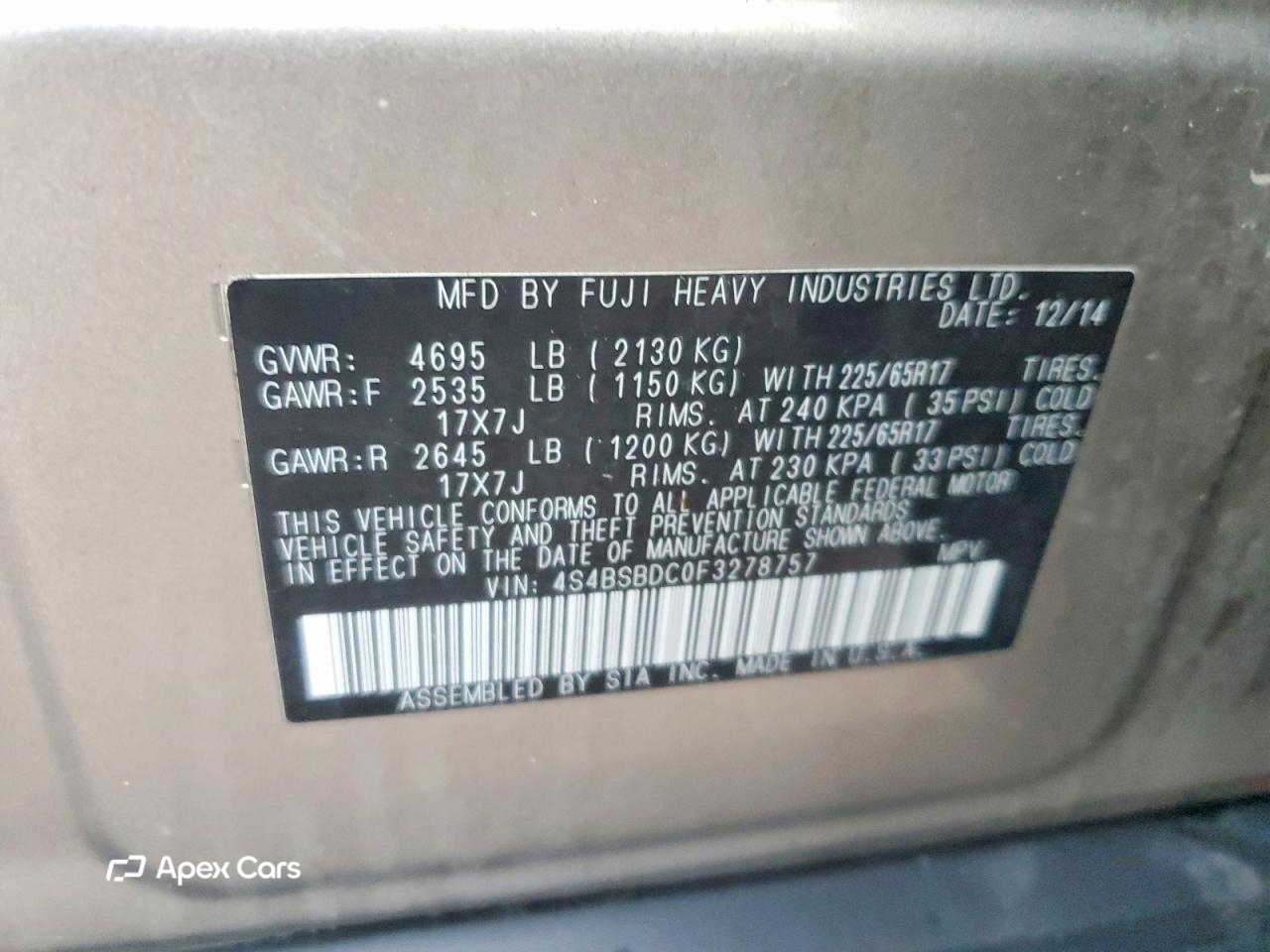 Subaru Outback 2015