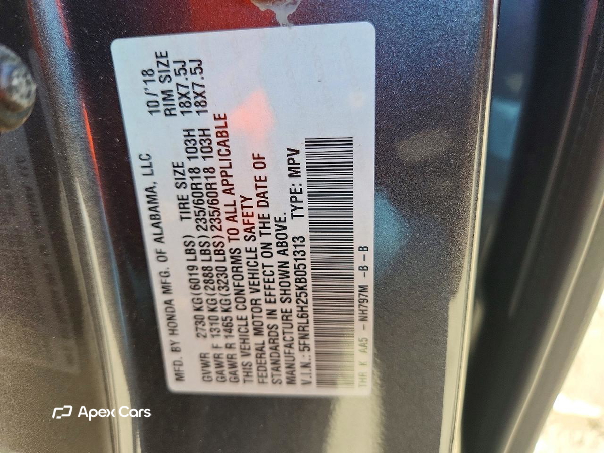 Honda Odyssey 2019