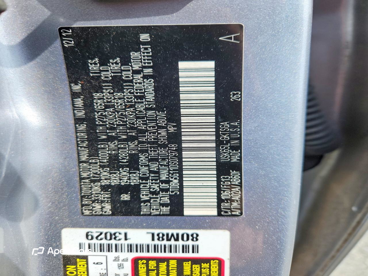 Toyota Sequoia 2013