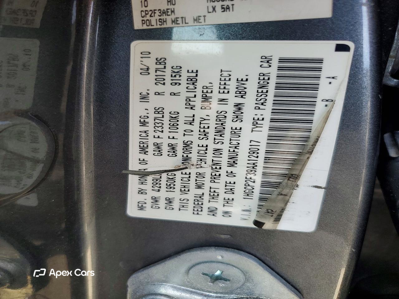 Honda Accord 2010