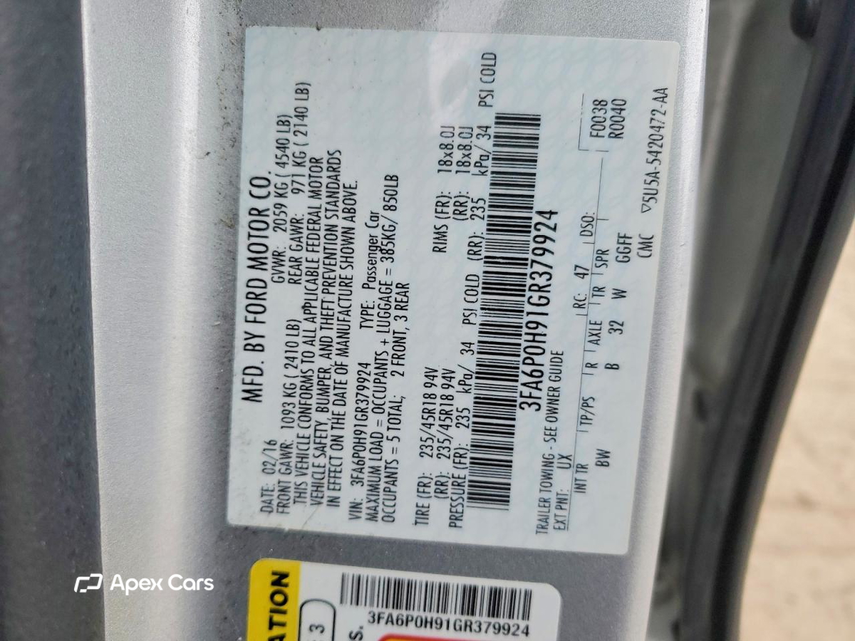 Ford Fusion 2016