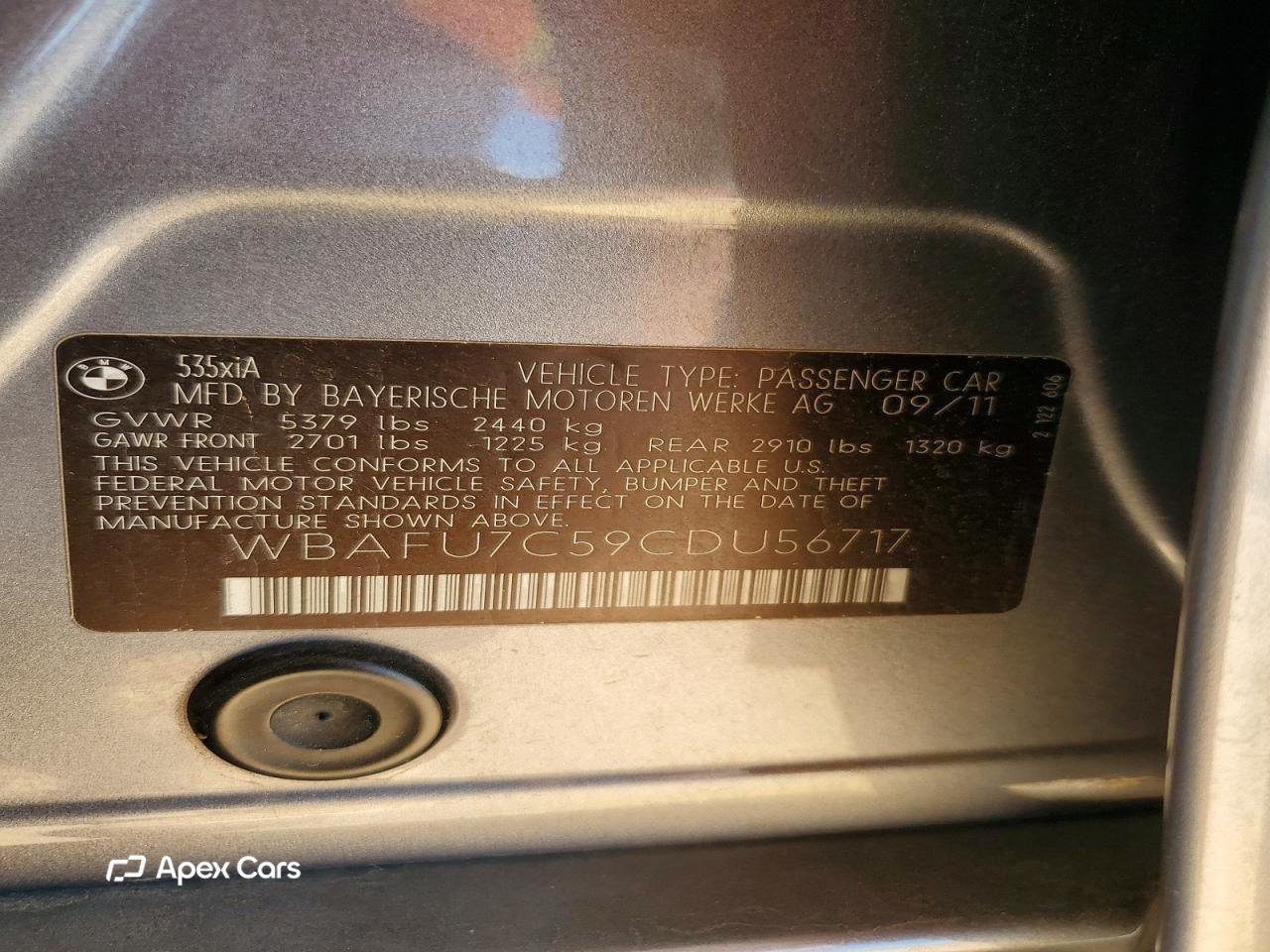 BMW Series 5 2012
