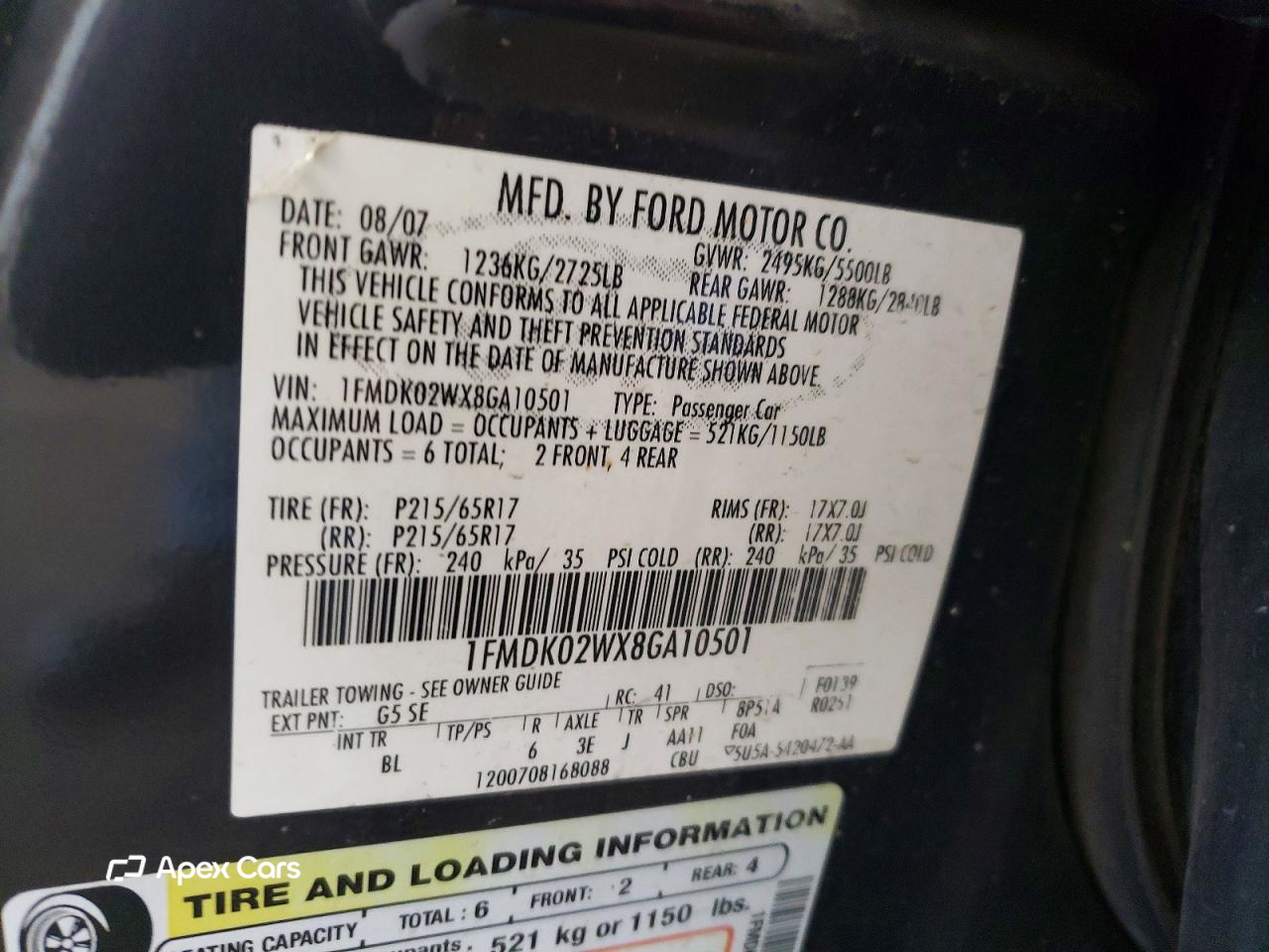 Ford Taurus 2008