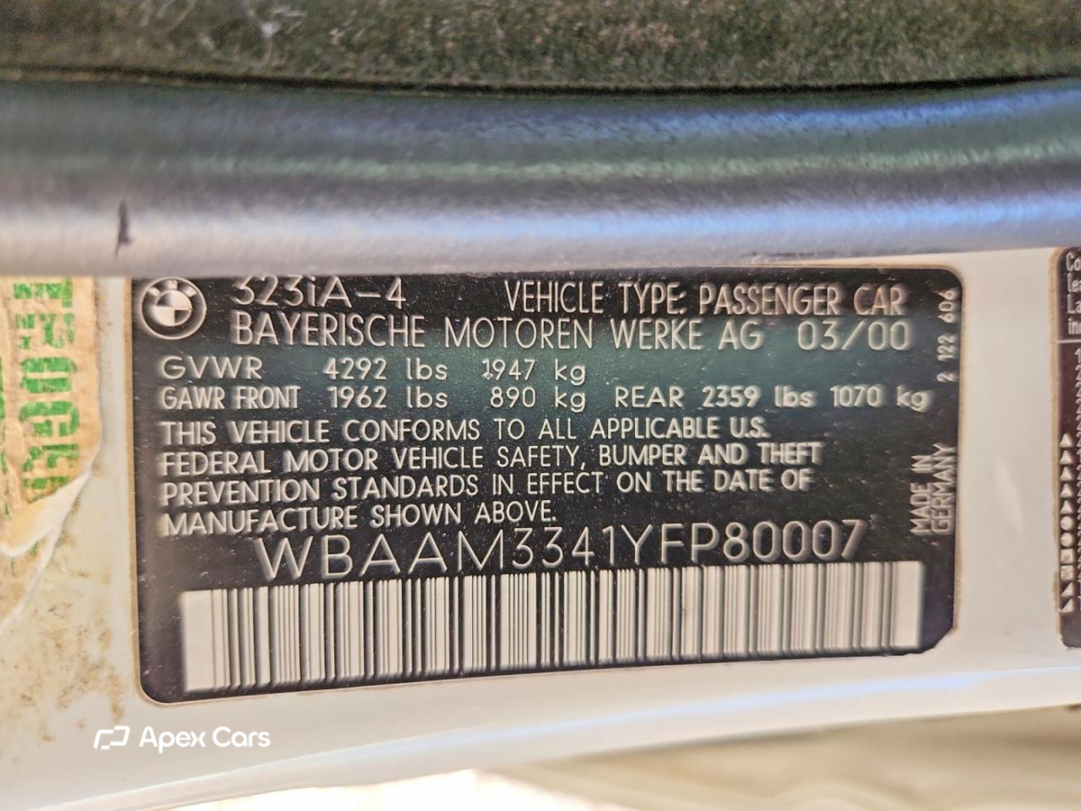 BMW Series 3 2000