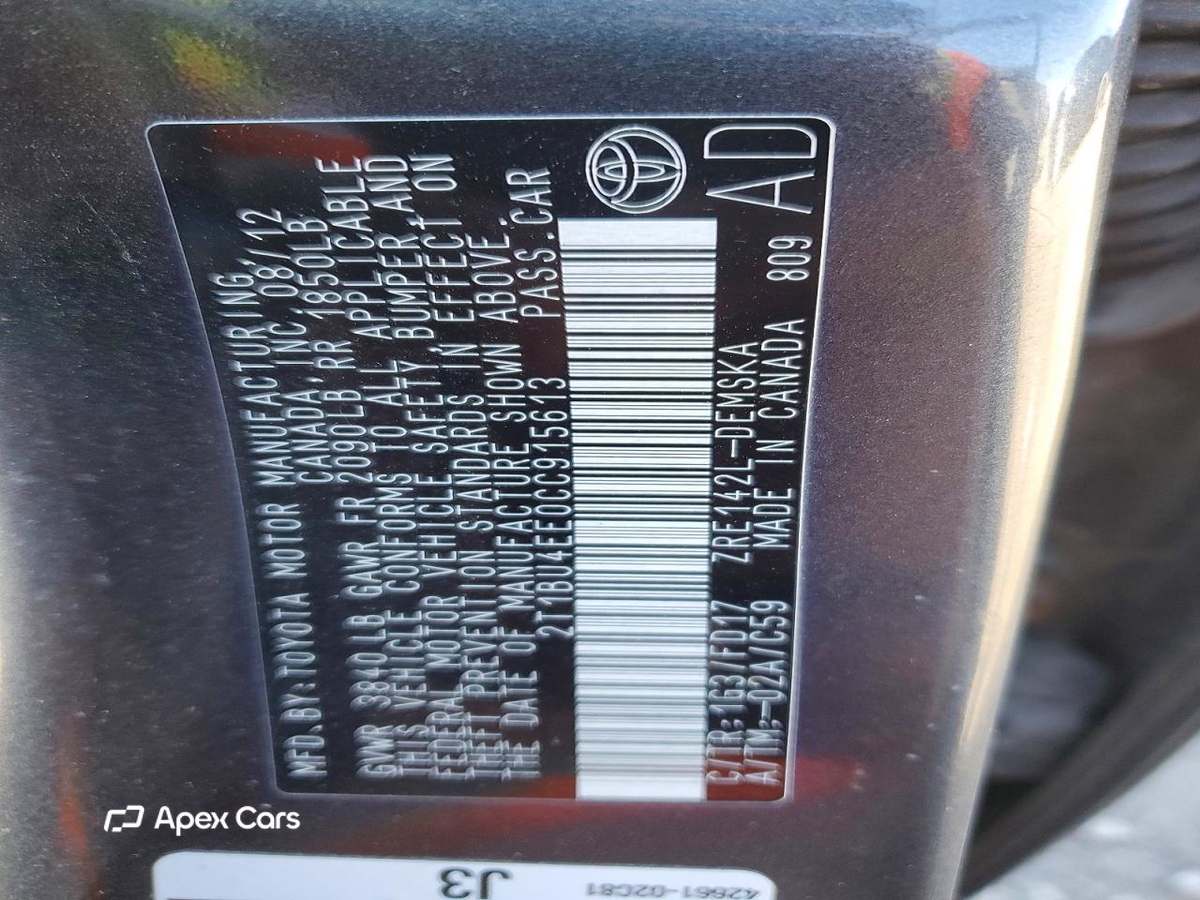 Toyota Corolla 2012
