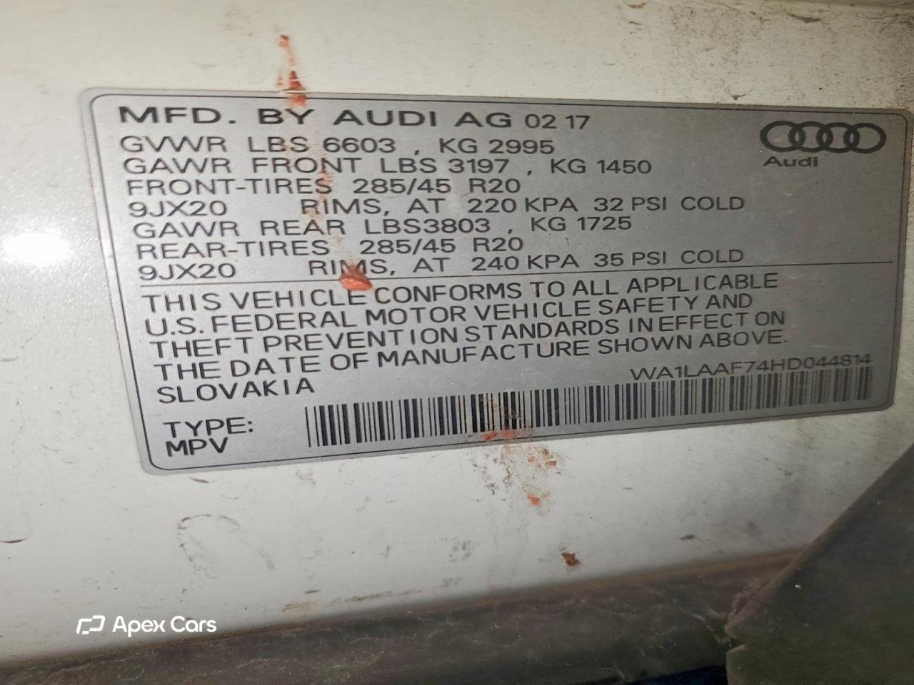 Audi Q7 2017
