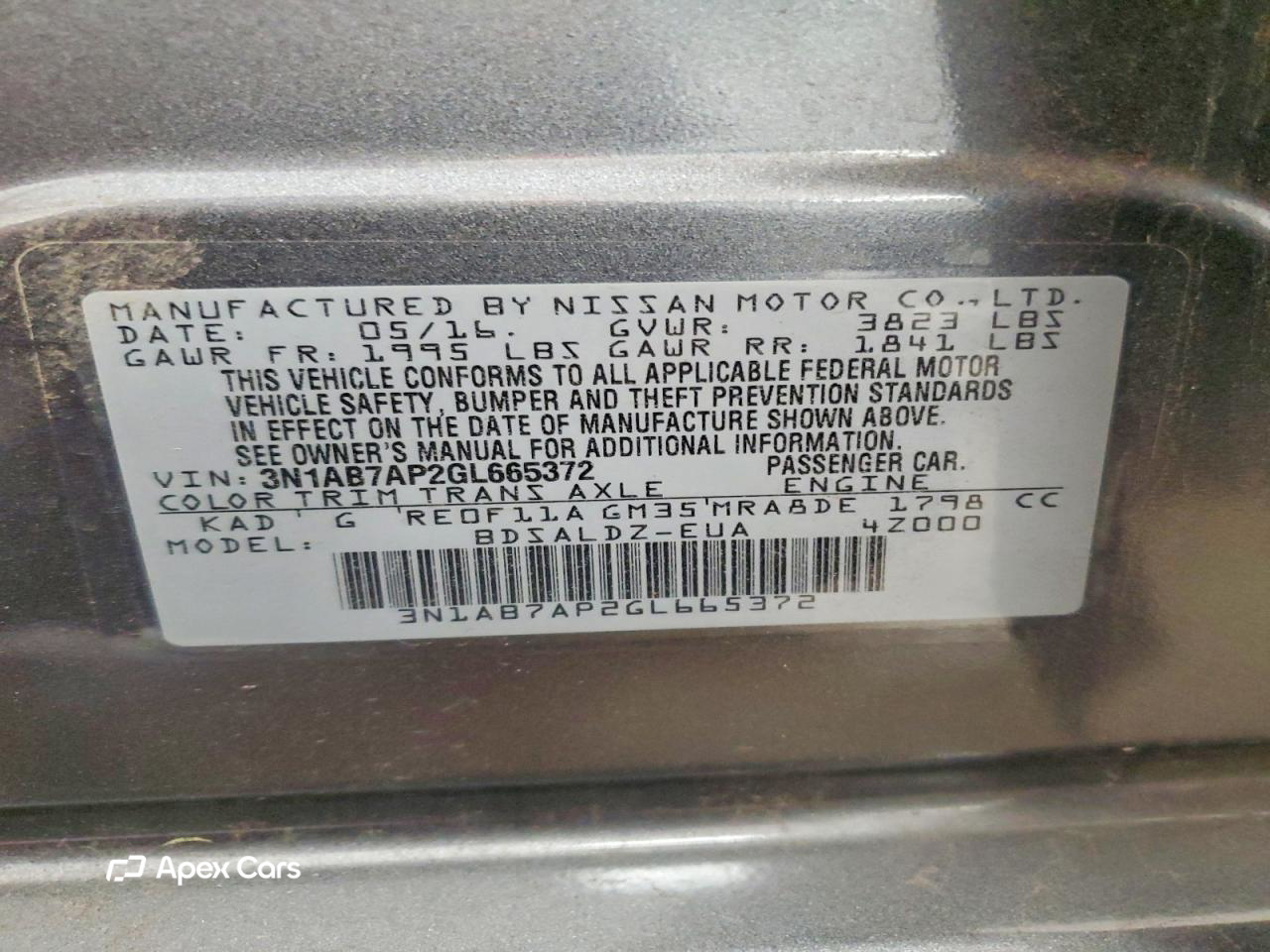 Nissan Sentra 2016