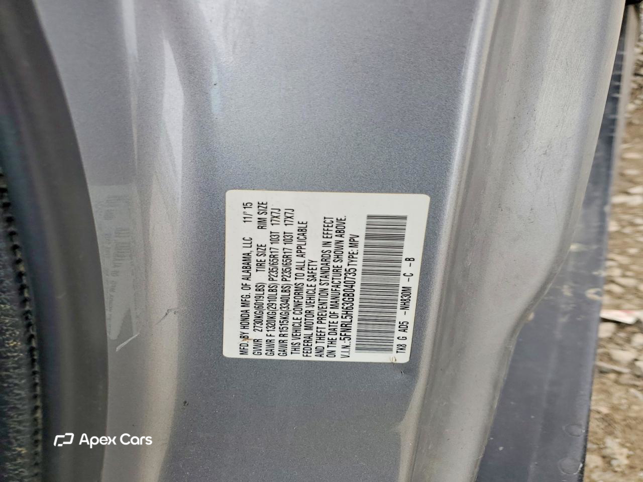 Honda Odyssey 2016