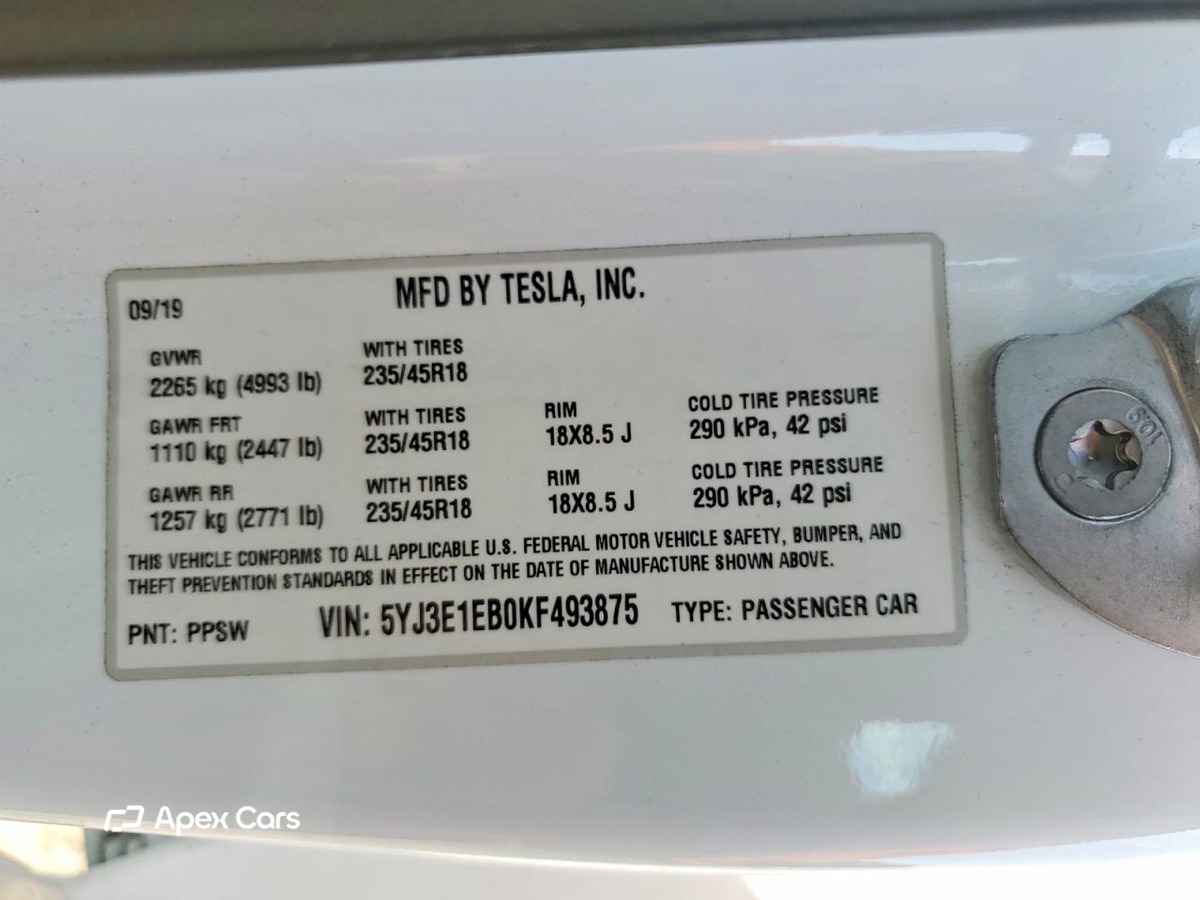 Tesla Model 3 2019