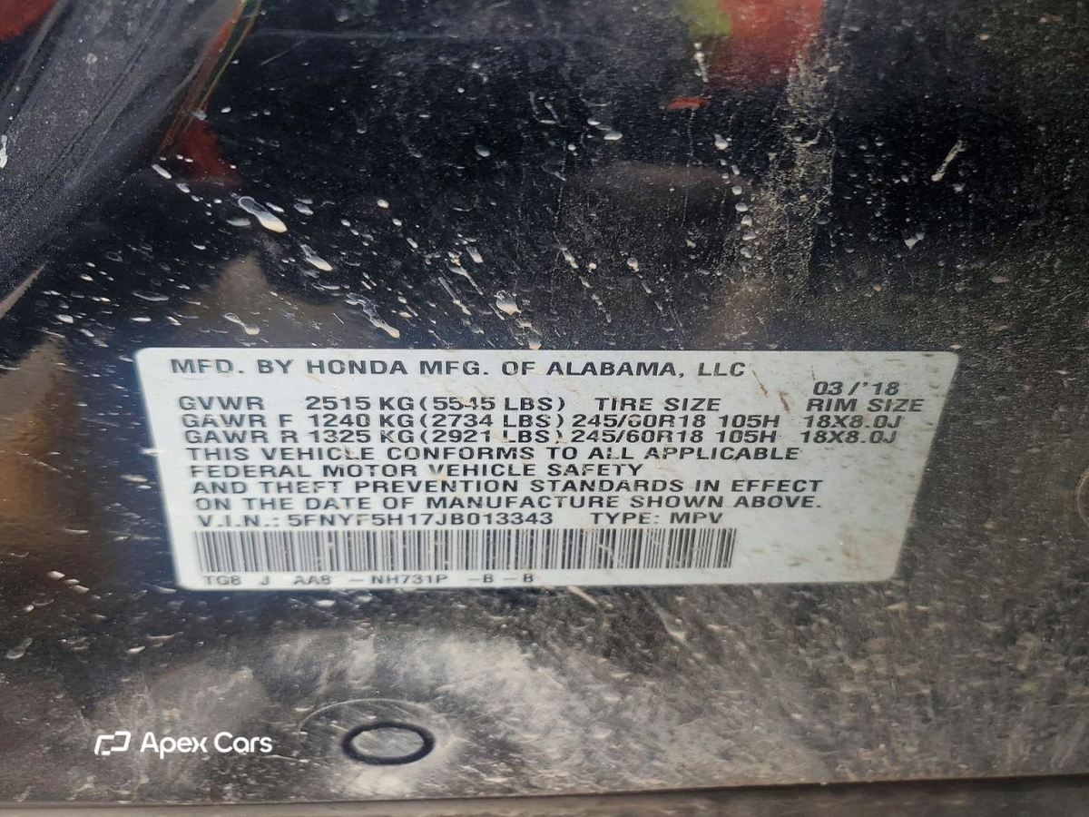 Honda Pilot 2018