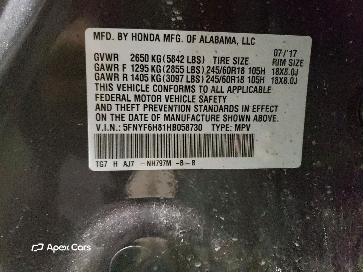 Honda Pilot 2017
