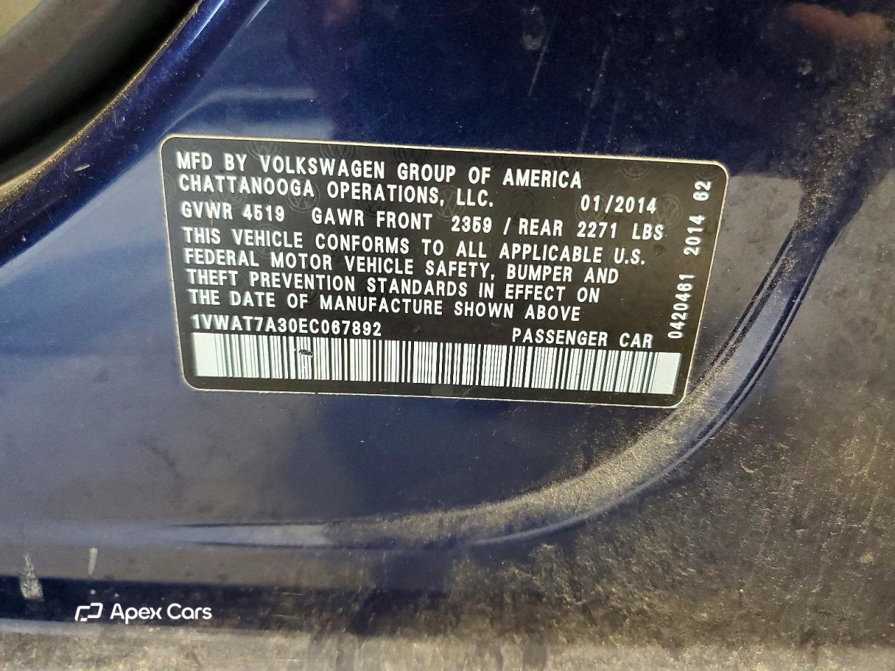 Volkswagen Passat 2014