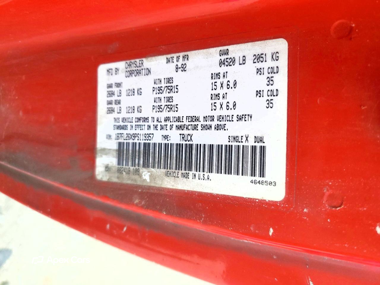 Dodge Dakota 1993