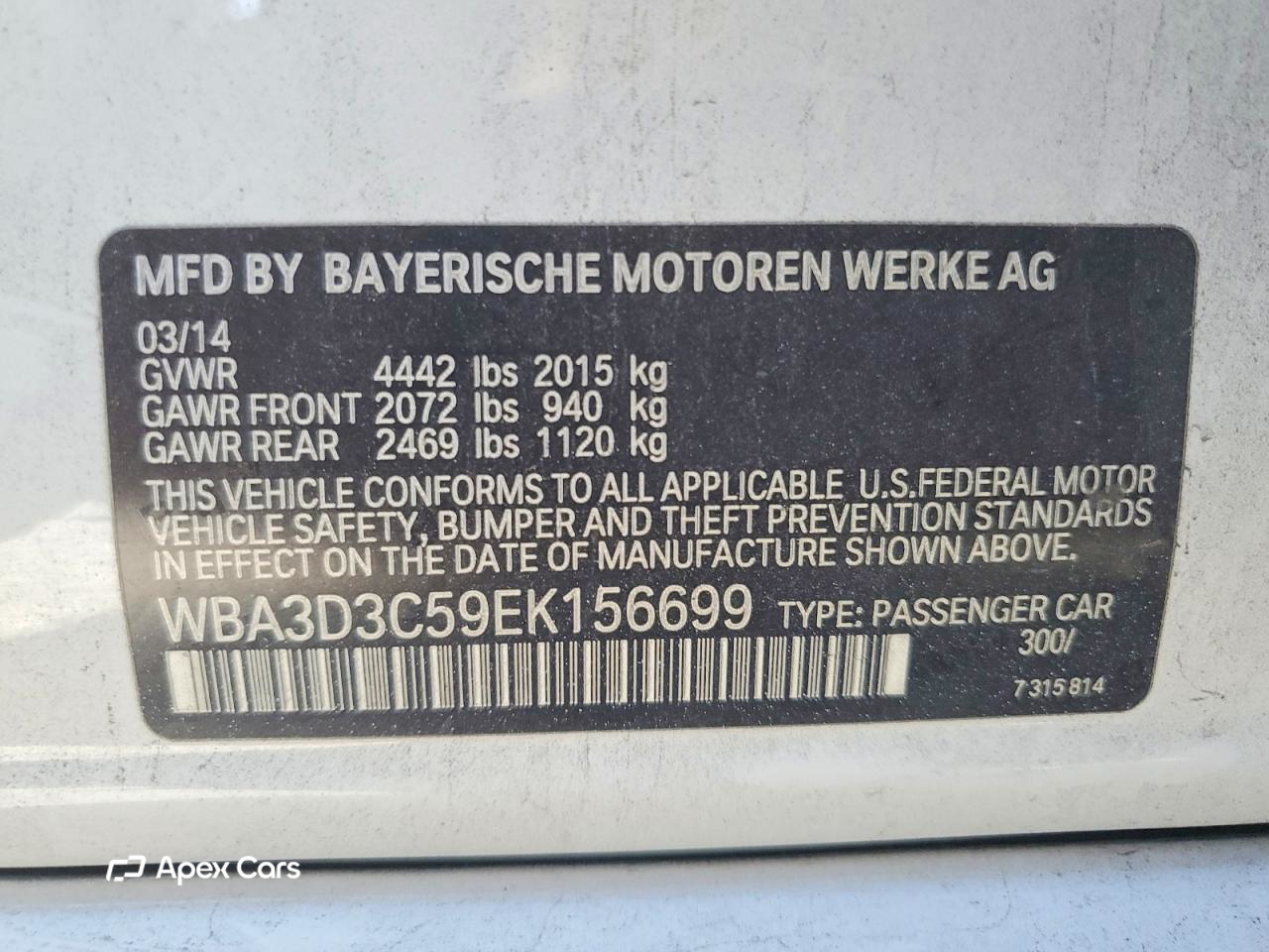 BMW Series 3 2014