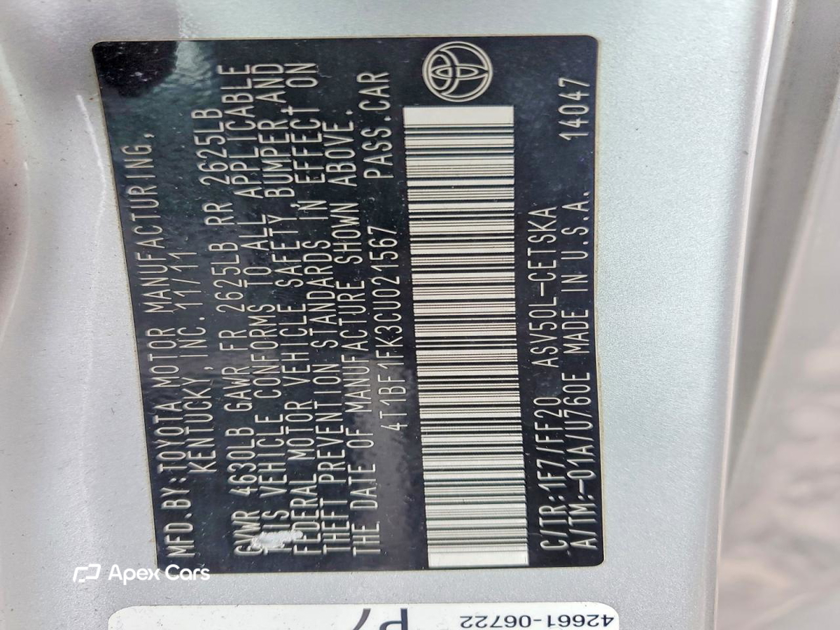 Toyota Camry 2012