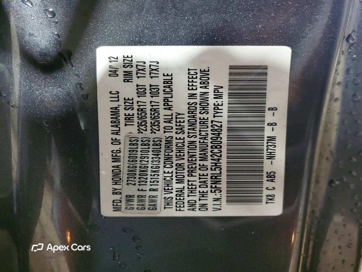 Honda Odyssey 2012