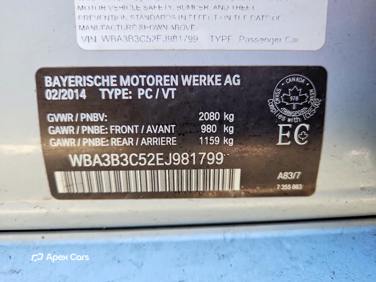 BMW Series 3 2014