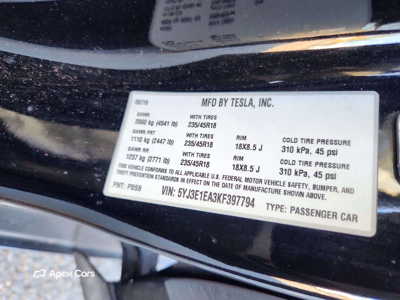 Tesla Model 3 2019
