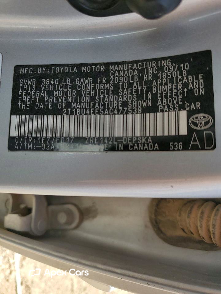 Toyota Corolla 2010