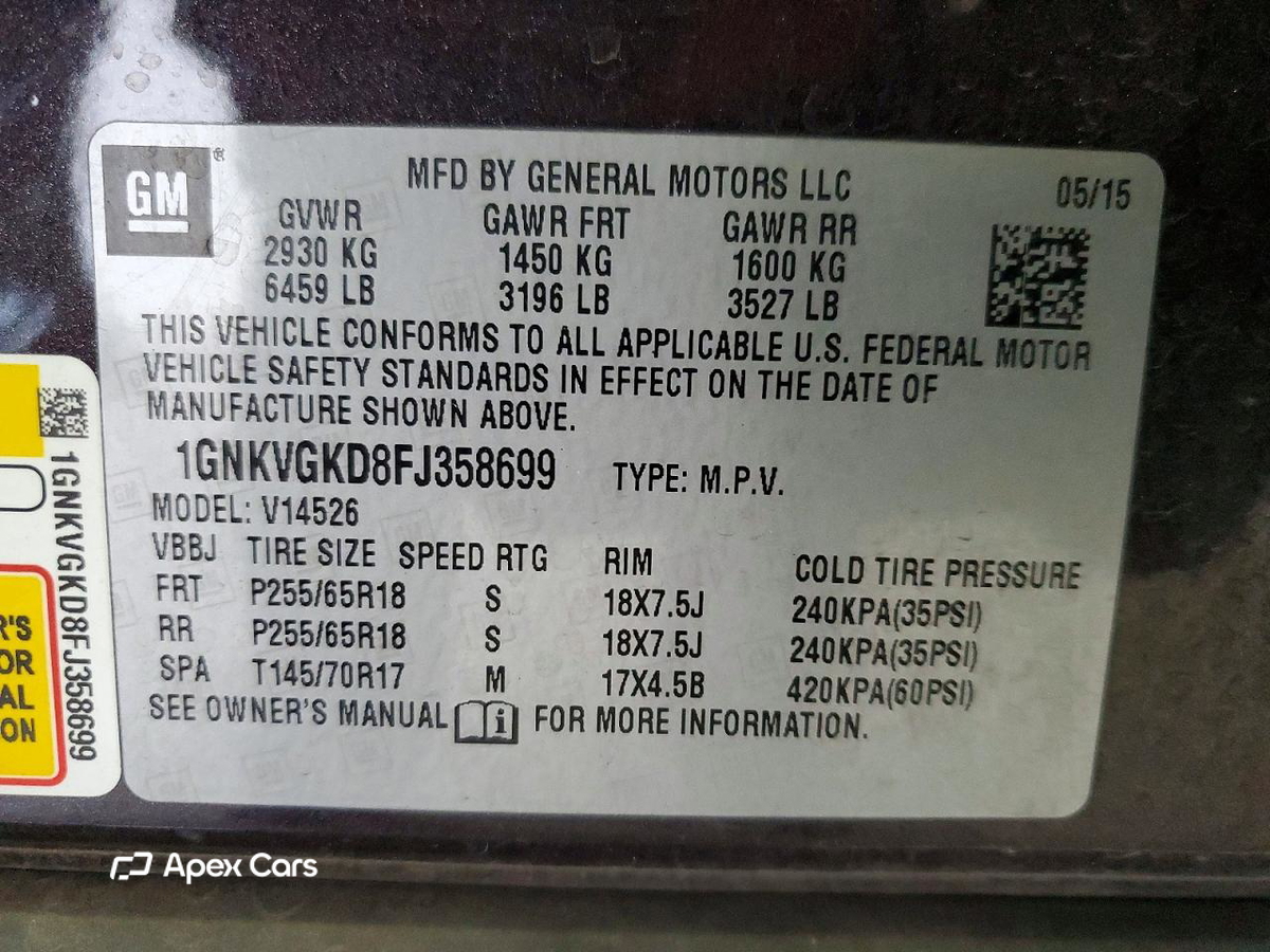 Chevrolet Traverse 2015