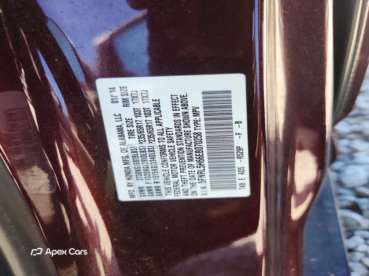 Honda Odyssey 2014