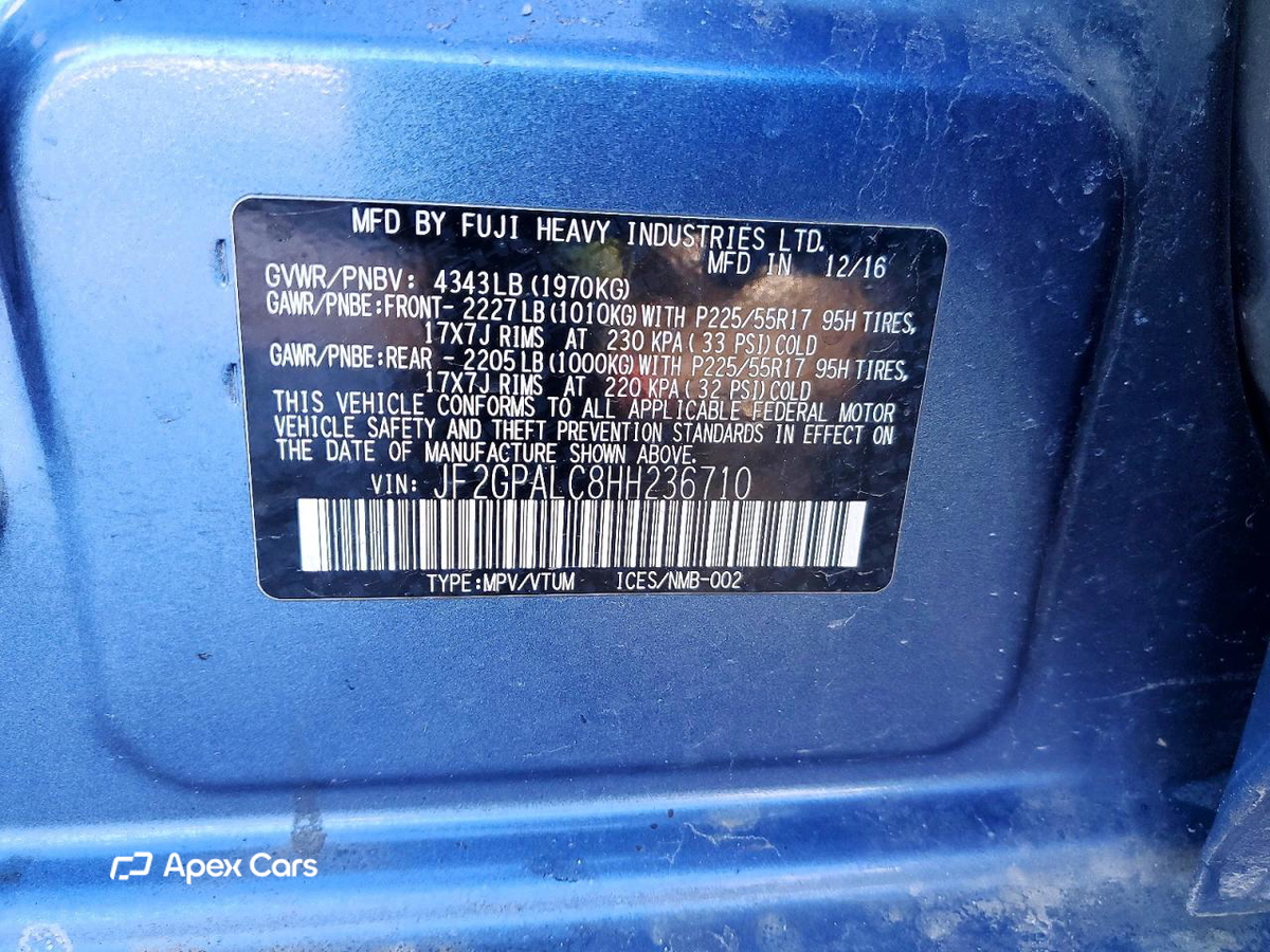 Subaru XV 2017