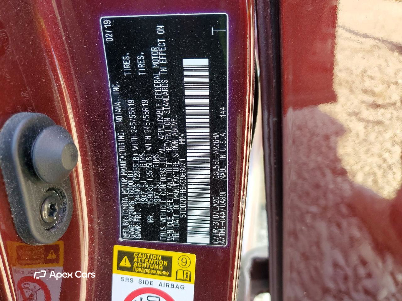 Toyota Highlander 2019