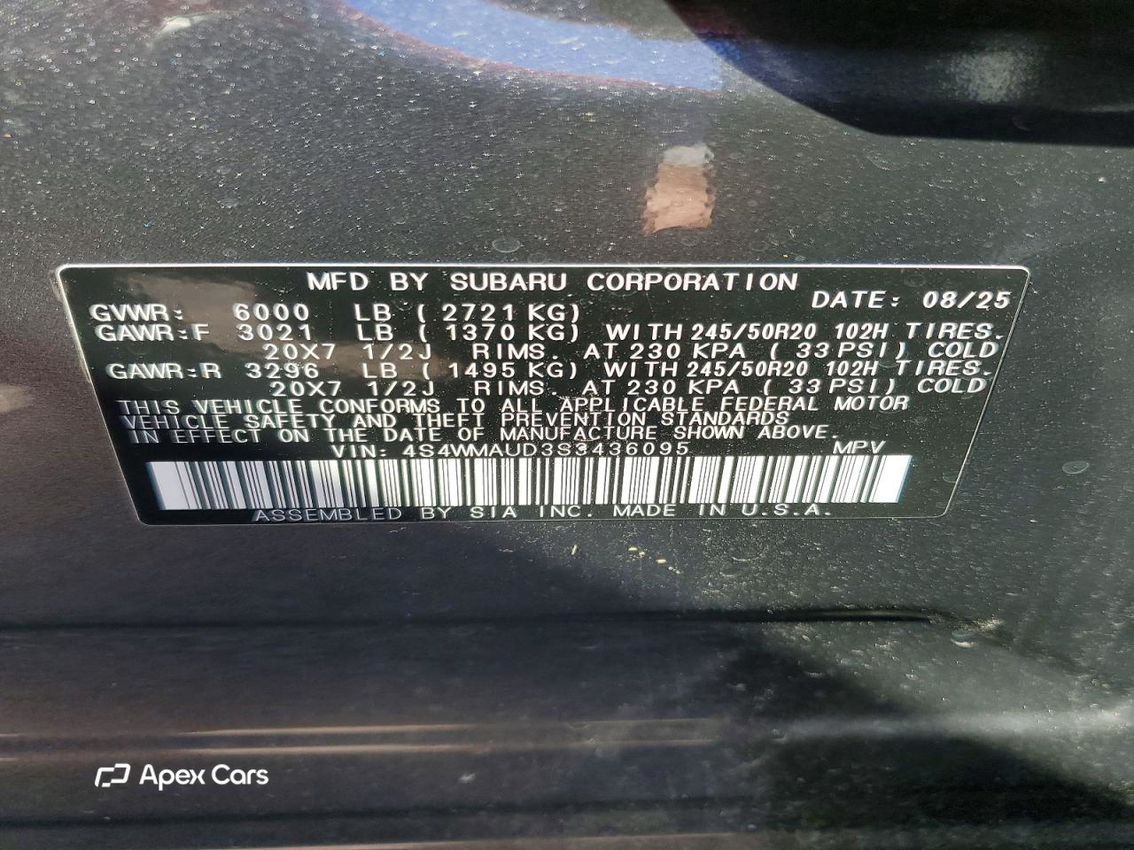 Subaru Ascent 2025