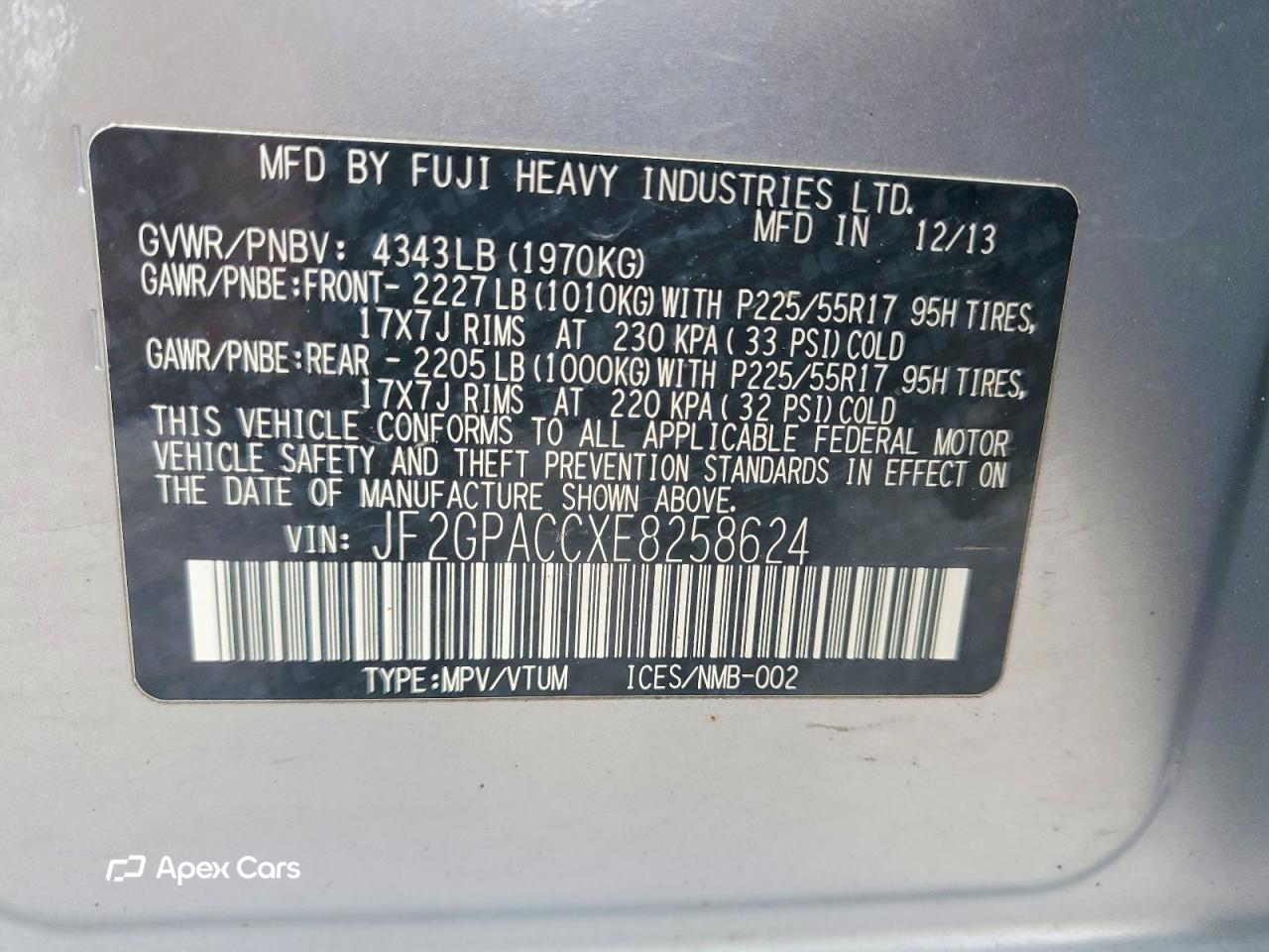 Subaru XV 2014